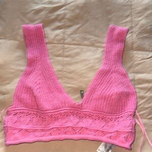 Zara Pink Knit Bra